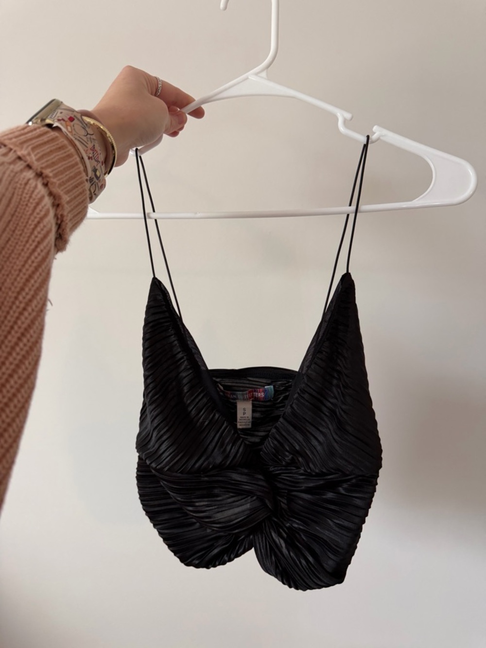 Urban outfitters Black Crop Top